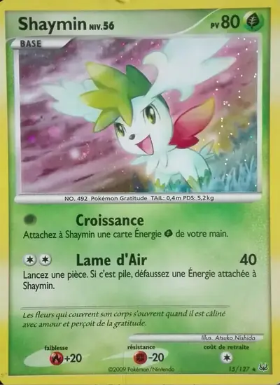 Image de la carte Pokemon Shaymin 15/127