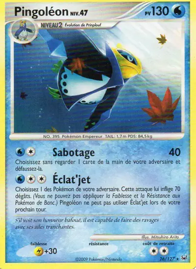 Image de la carte Pokemon Pingoléon 26/127