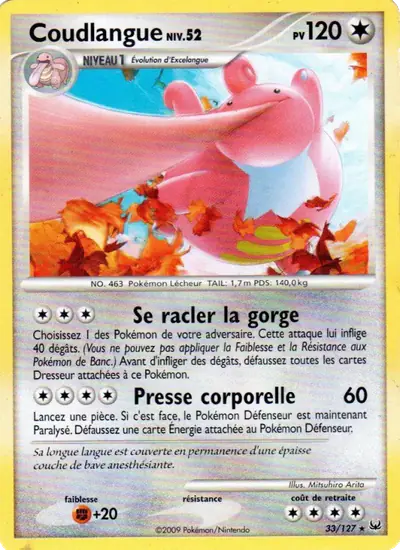 Image de la carte Pokemon Coudlangue 33/127