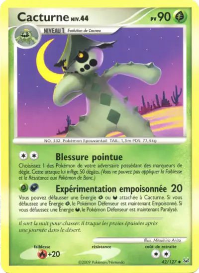 Image de la carte Pokemon Cacturne 42/127