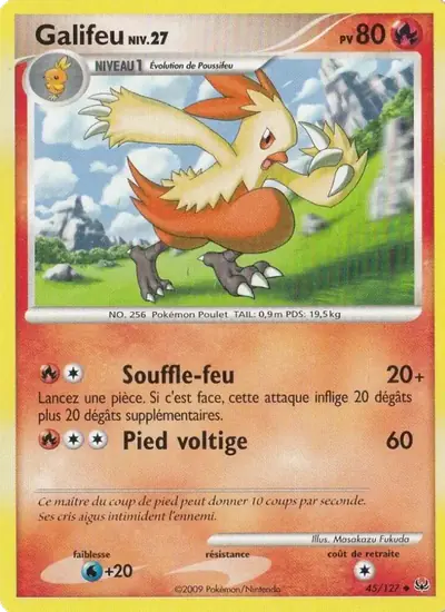 Image de la carte Pokemon Galifeu 45/127