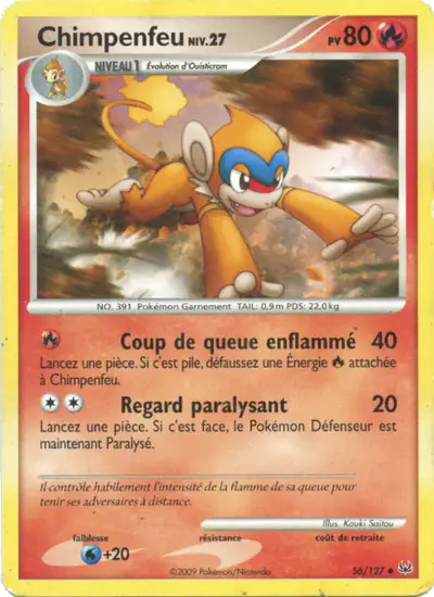 Image de la carte Pokemon Chimpenfeu 56/127