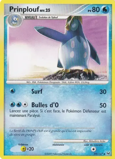 Image de la carte Pokemon Prinplouf 59/127