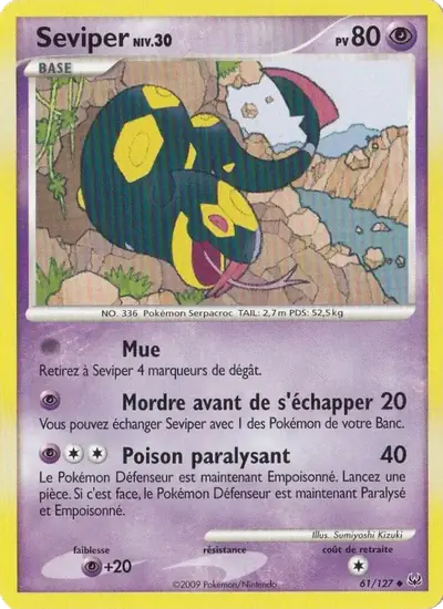 Image de la carte Pokemon Seviper 61/127