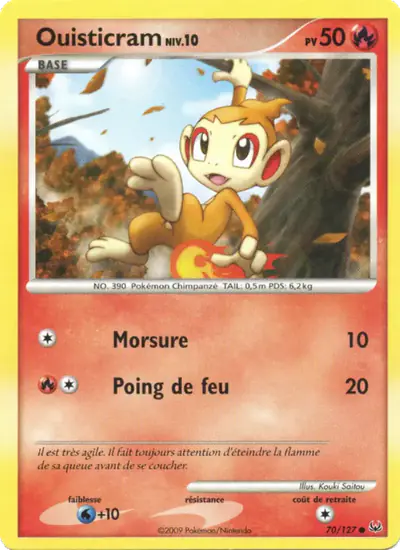 Image de la carte Pokemon Ouisticram 70/127