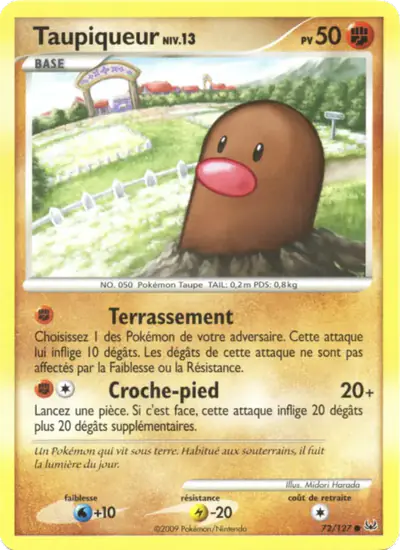 Image de la carte Pokemon Taupiqueur 72/127