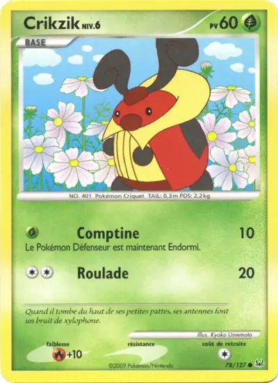 Image de la carte Pokemon Crikzik 78/127