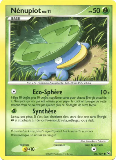 Image de la carte Pokemon Nénupiot 81/127