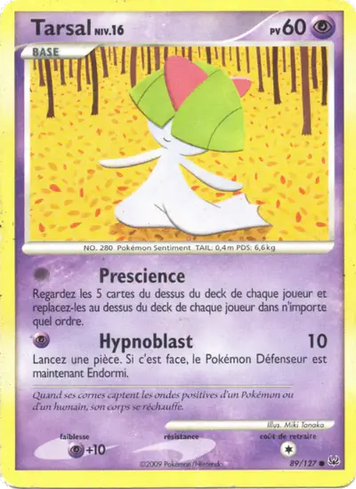 Image de la carte Pokemon Tarsal 89/127