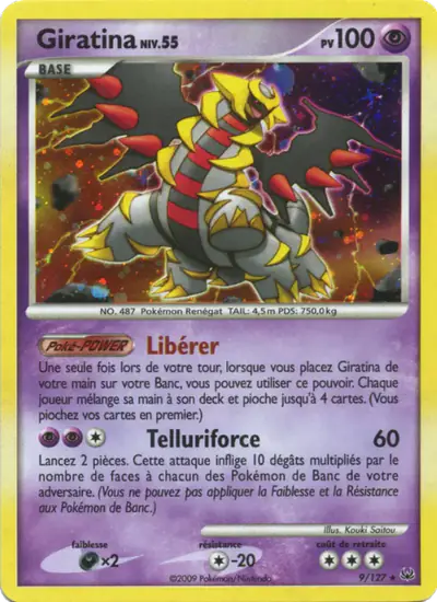 Image de la carte Pokemon Giratina 9/127