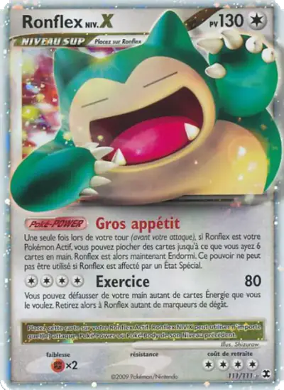 Image de la carte Pokemon Ronflex Niv. X 111/111