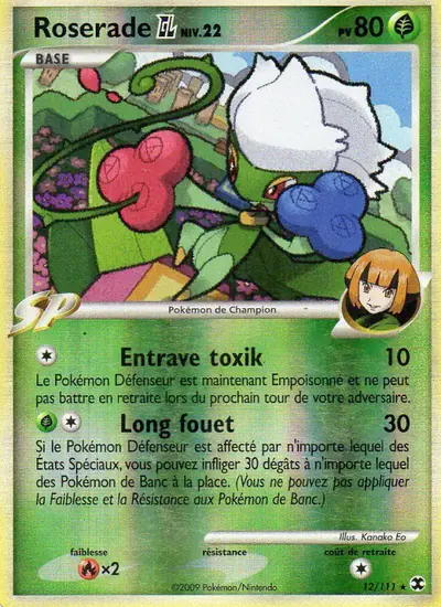 Image de la carte Pokemon Roserade Niv. 22 12/111