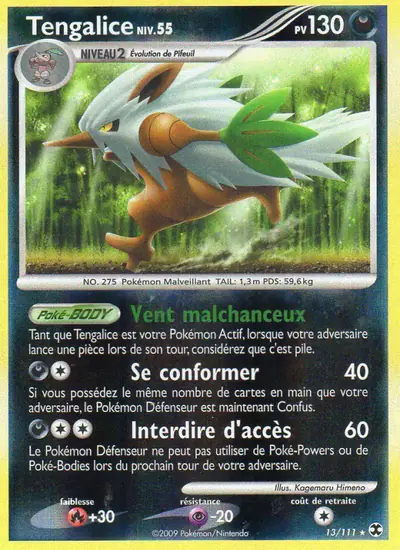 Image de la carte Pokemon Tengalice Niv. 55 13/111