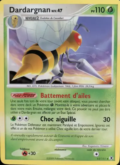 Image de la carte Pokemon Dardargnan Niv. 47 15/111