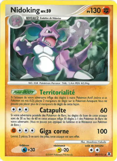 Image de la carte Pokemon Nidoking Niv. 59 29/111