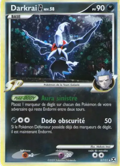 Image de la carte Pokemon Darkrai Niv. 58 3/111