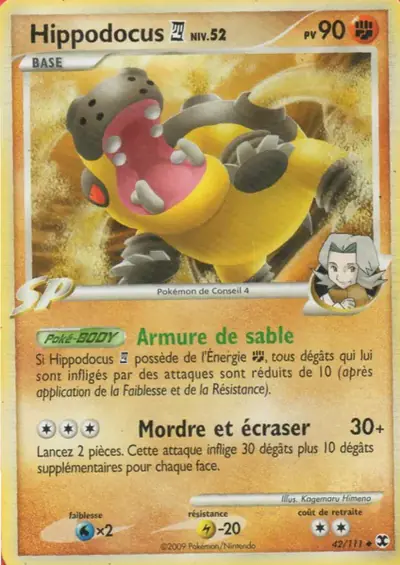 Image de la carte Pokemon Hippodocus Niv. 52 42/111