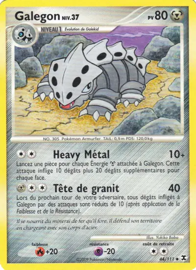 Image de la carte Pokemon Galegon Niv. 37 44/111