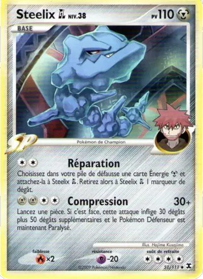 Image de la carte Pokemon Steelix Niv. 38 51/111