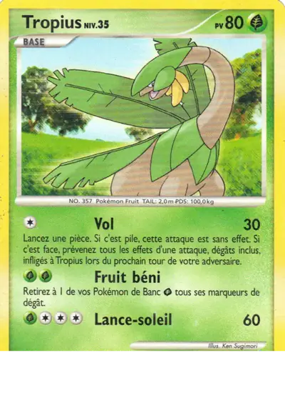 Image de la carte Pokemon Tropius 52/111