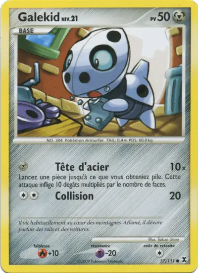 Image de la carte Pokemon Galekid Niv. 21 57/111