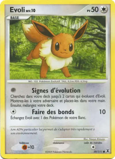 Image de la carte Pokemon Évoli 59/111