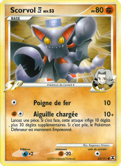 Image de la carte Pokemon Scorvol Niv. 53 62/111