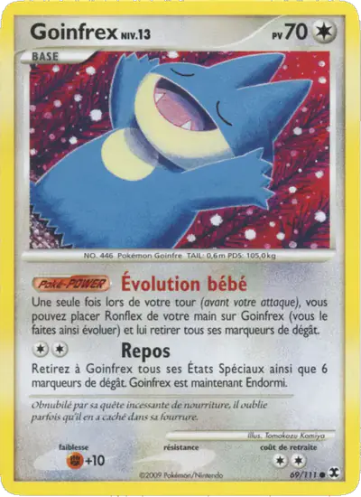 Image de la carte Pokemon Goinfrex Niv. 13 69/111