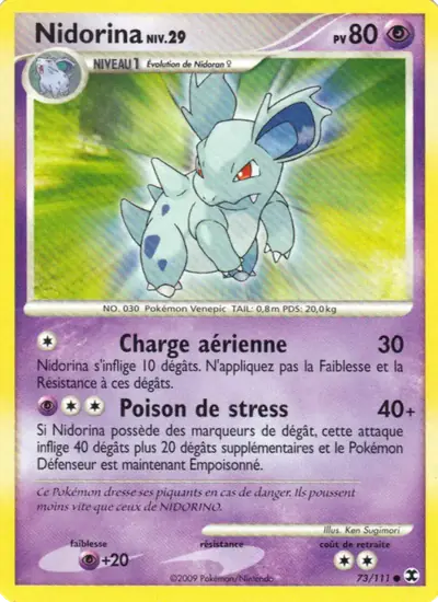 Image de la carte Pokemon Nidorina Niv. 29 73/111