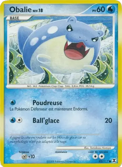 Image de la carte Pokemon Obalie Niv. 18 82/111