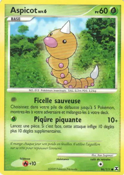 Image de la carte Pokemon Aspicot Niv. 6 86/111