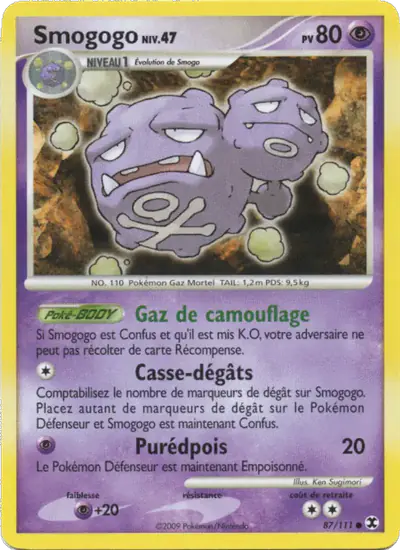 Image de la carte Pokemon Smogogo Niv. 47 87/111