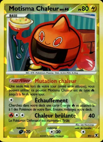 Image de la carte Pokemon Motisma Chaleur Niv. 46 RT3/111