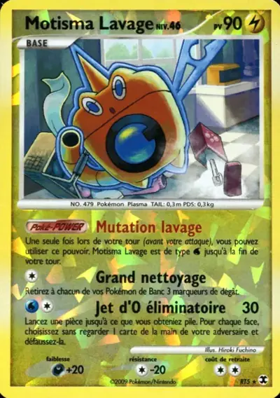 Image de la carte Pokemon Motisma Lavage Niv. 46 RT5/111