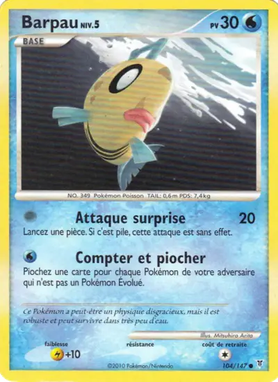 Image de la carte Pokemon Barpau 104/147