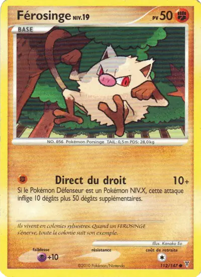 Image de la carte Pokemon Férosinge 112/147