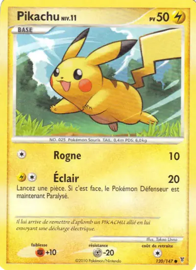 Image de la carte Pokemon Pikachu 120/147