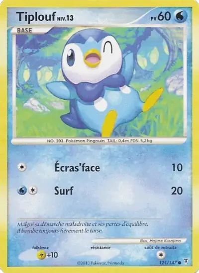 Image de la carte Pokemon Tiplouf 121/147