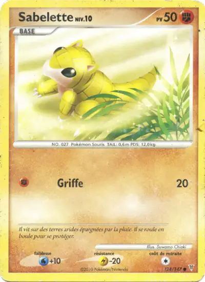Image de la carte Pokemon Sabelette 124/147