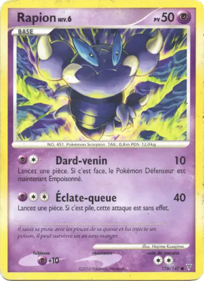 Image de la carte Pokemon Rapion 128/147