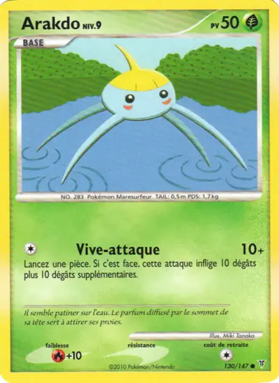 Image de la carte Pokemon Arakdo 130/147