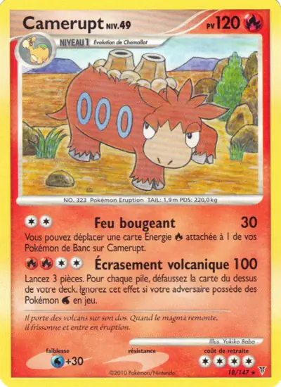 Image de la carte Pokemon Camerupt 18/147