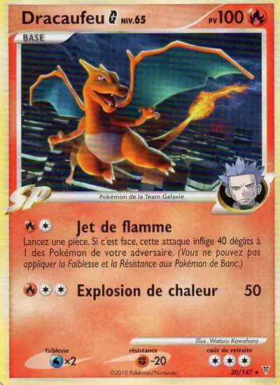 Image de la carte Pokemon Dracaufeu  20/147