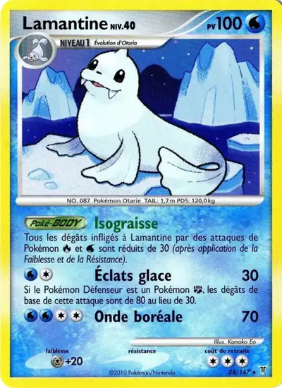 Image de la carte Pokemon Lamantine 24/147