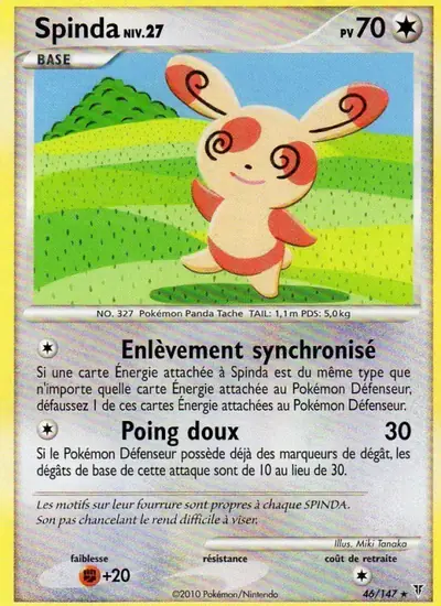 Image de la carte Pokemon Spinda 46/147