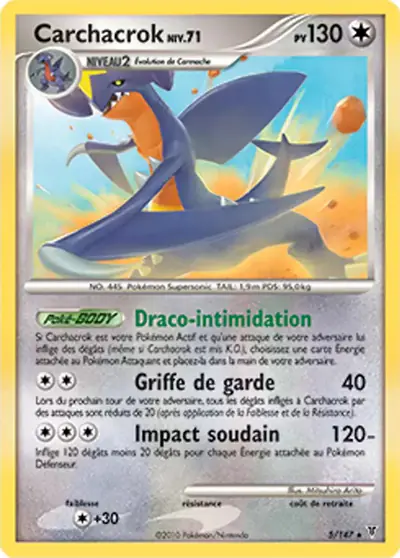 Image de la carte Pokemon Carchacrok 5/147