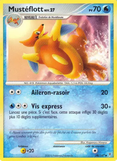 Image de la carte Pokemon Mustéflott 58/147