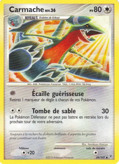 Image de la carte Pokemon Carmache 59/147