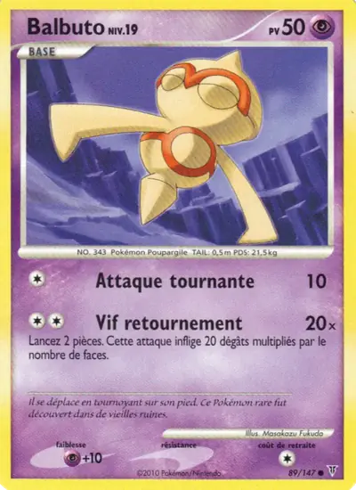 Image de la carte Pokemon Balbuto 89/147