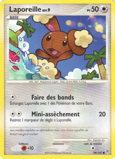 Image de la carte Pokemon Laporeille 94/147